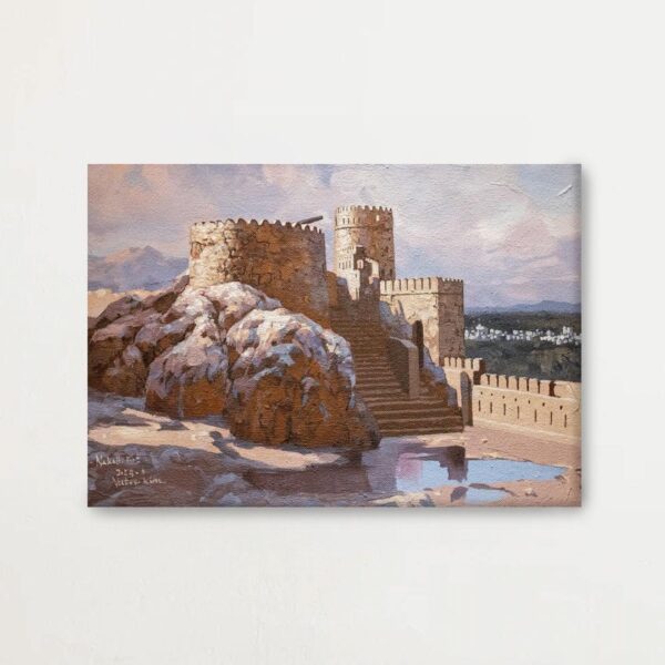 Perched atop Nakhal Castle