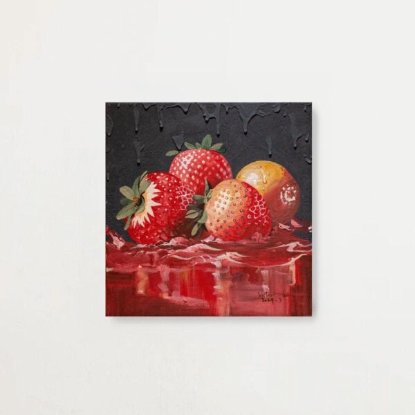 Ripe red strawberries