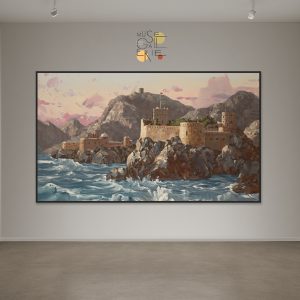 Art219 The sound of waves from the fortress, conveying today's peace.