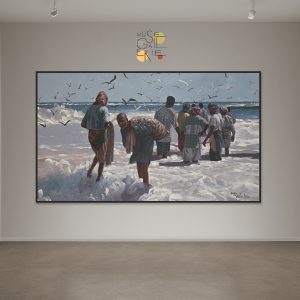 Art031 Fishermen carrying fish